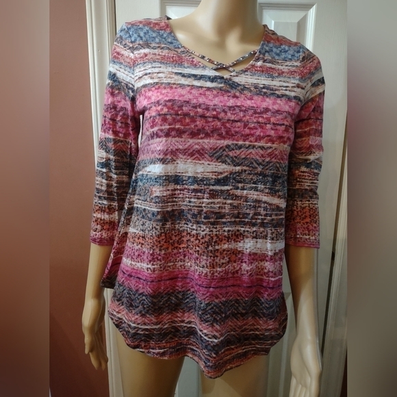 Ruby Rd. Tops - Ruby Rd women's size small long sleeve striped shirt top